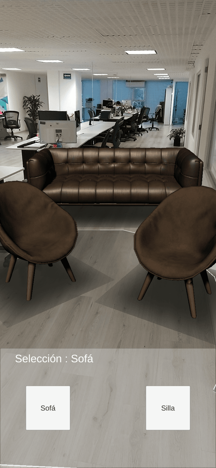 Furniture previzualization AR App